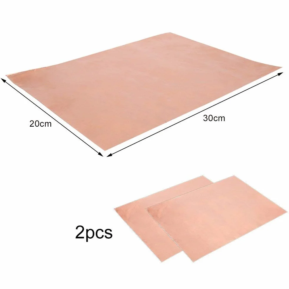 Alomejor Folia miedziana 30 cm x 20 cm jednostronna taśma foliowa EMI ekranowanie Single Conductive Adhesive do gitary EMI ekranowanie Slug Crafts
