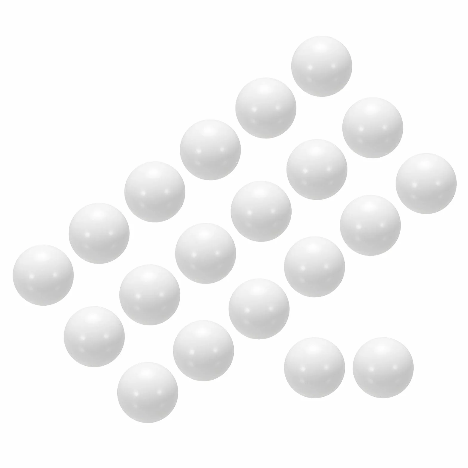 50 szt. Solidne plastikowe kulki PP - [8 mm] Precyzyjne plastikowe kulki PP butelki do makijażu, łożyska o niskim obciążeniu, urządzenia laboratoryjne