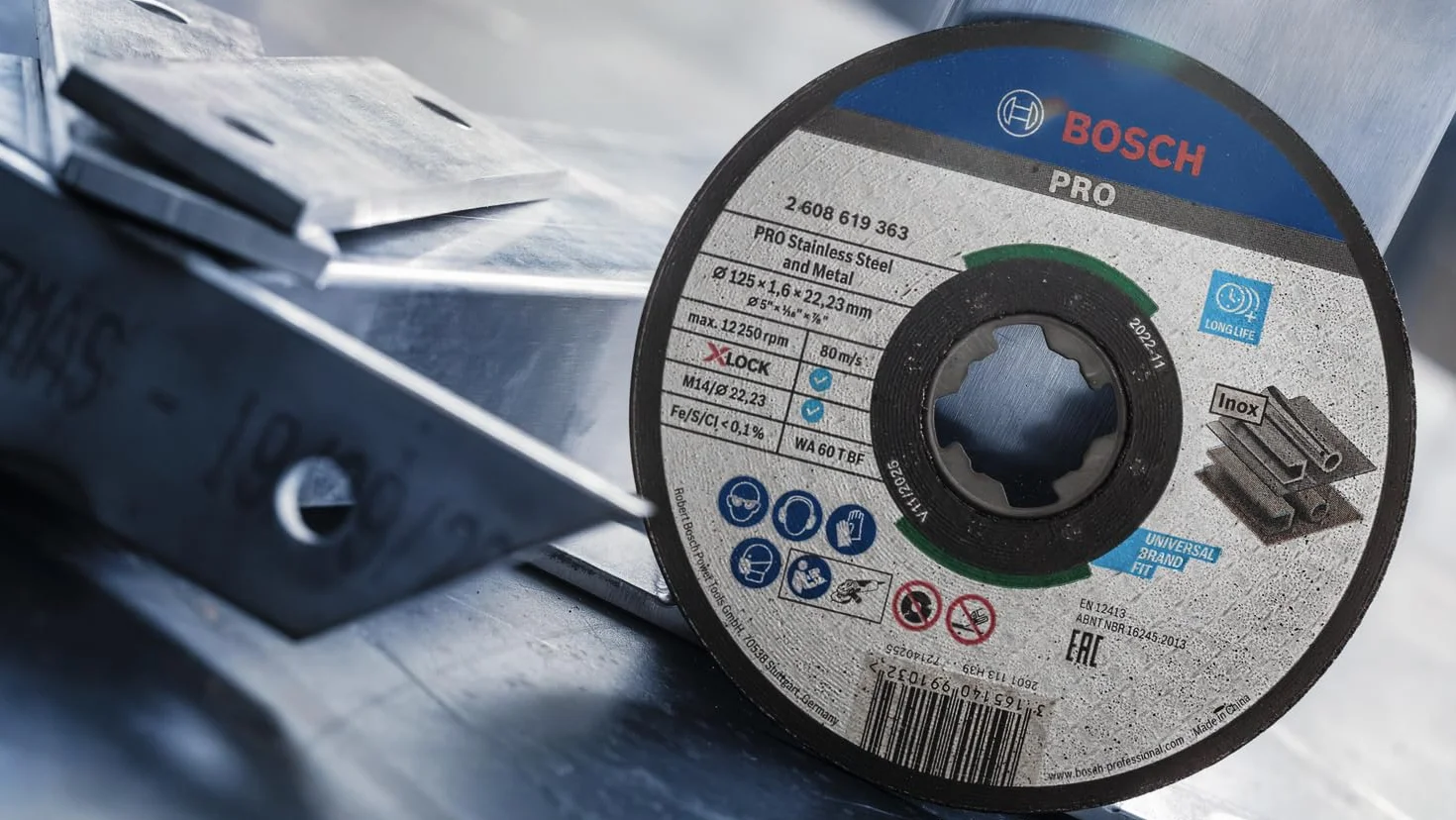 Bosch Tarcza do cięcia Inox X-LOCK Ø 125 mm do stali nierdzewnej