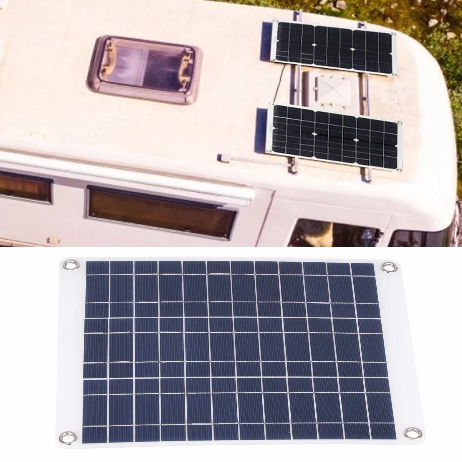 Panel Słoneczny Polikrystaliczny 15W 12V 3 Typ Połączenia Zestaw