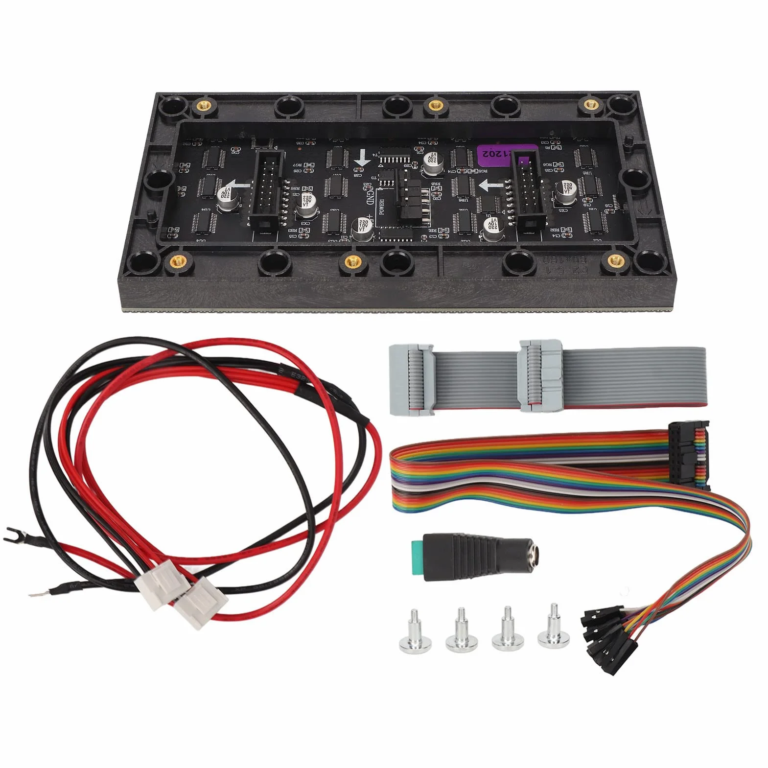Panel Matrycowy LED RGB, rozdzielczość 64x32, Rozstaw 2,5 Mm, Cyfrowy moduł LED 6,3x3,1 Cala dla RasPi, dla Pico, dla itp.