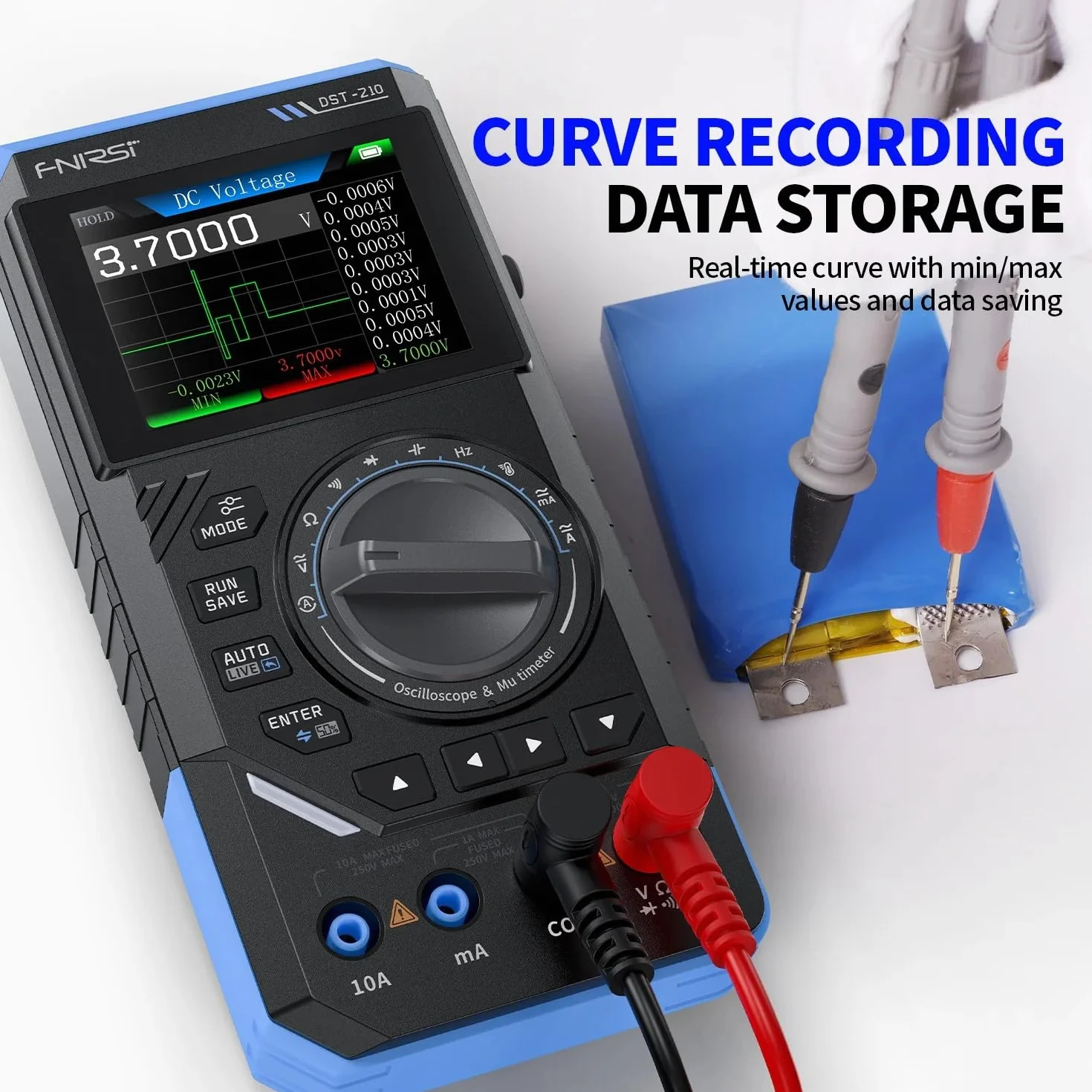 FNIRSI DST-210 ręczny oscyloskop cyfrowy 3 w 1 z generatorem sygnału