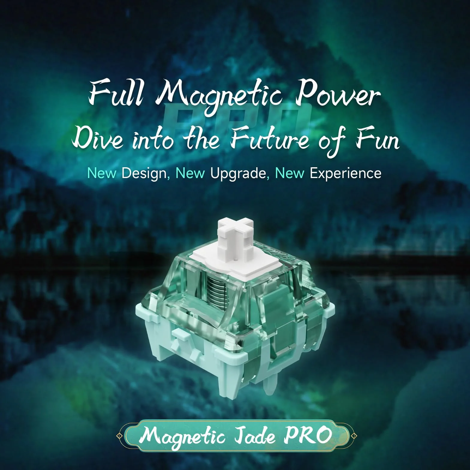 Gateron Magnetic Jade Pro Przełączniki Klawiaturowe Liniowe Fabrycznie Smarowane 20mm Skok Dłuższa Sprężyna