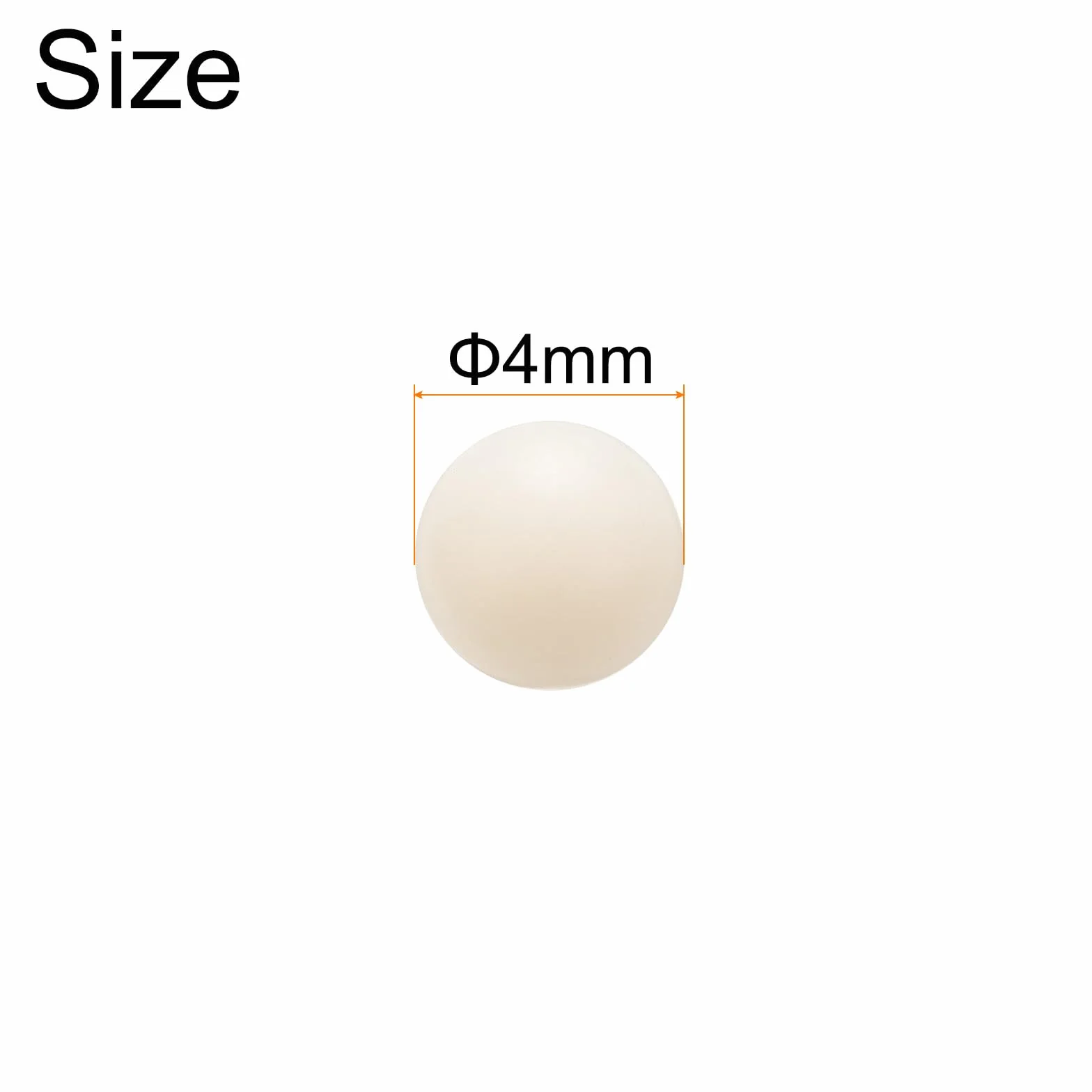 QUARKZMAN 100 szt. 4 mm stałe nylonowe kulki łożyskowe, precyzyjne kulki z tworzywa sztucznego mini nylonu.