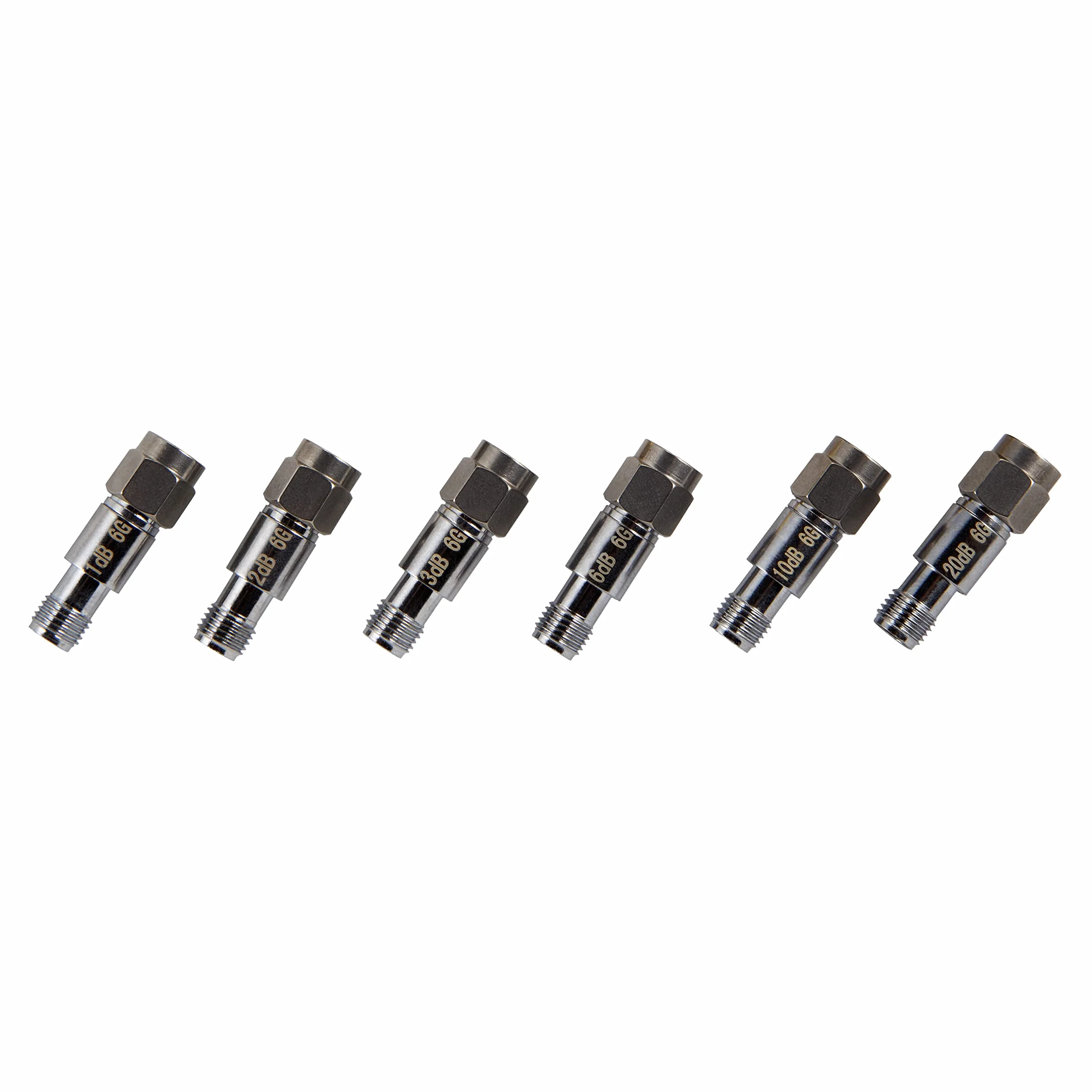 NooElec Zestaw tłumików SMA 6 szt. 2 W 50 Ohm 1-42 dB