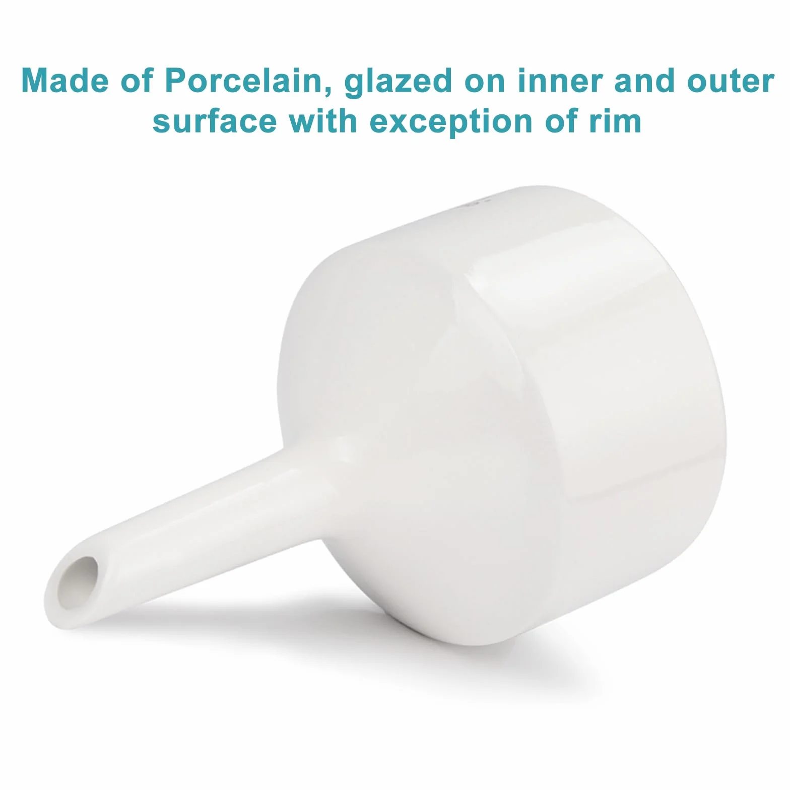 StonyLab Porcelanowy lejek Buchner 60 mm/80 mm/100 mm/120 mm, porcelanowy lejek filtrujący OD 6 cm/8 cm/10 cm do laboratorium (120 mm)
