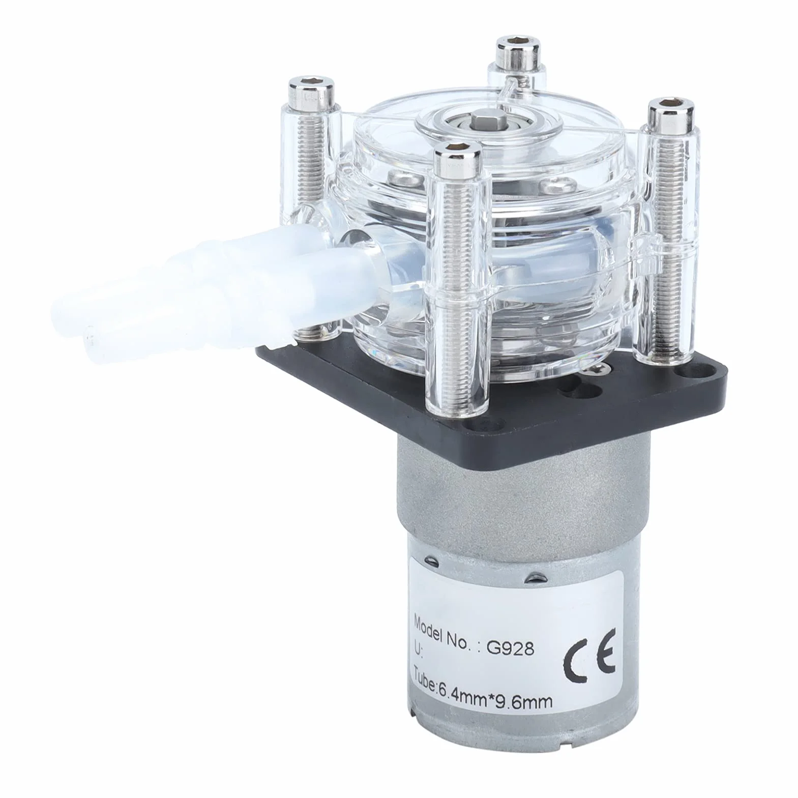 Pompa perystaltyczna 12V 24V DC 500ml/min DIY Pompa dozująca ciecz Mała z silnikiem przekładnią szczotkową do laboratorium analitycznego