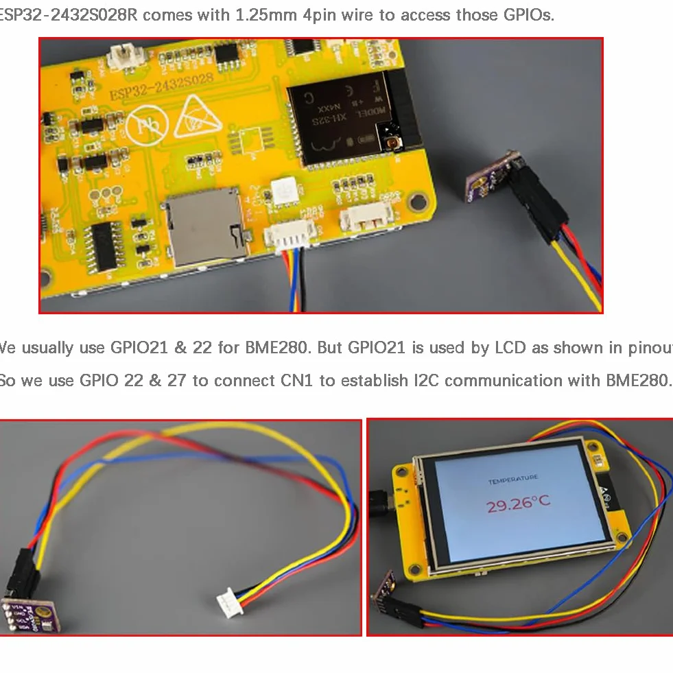ESP32-2432S028R ESP32 żółty wyświetlacz rezystancyjny ekran dotykowy 240x320 TFT LCD moduł CYD płytka rozwojowa do Arduino IDE (2 sztuki)