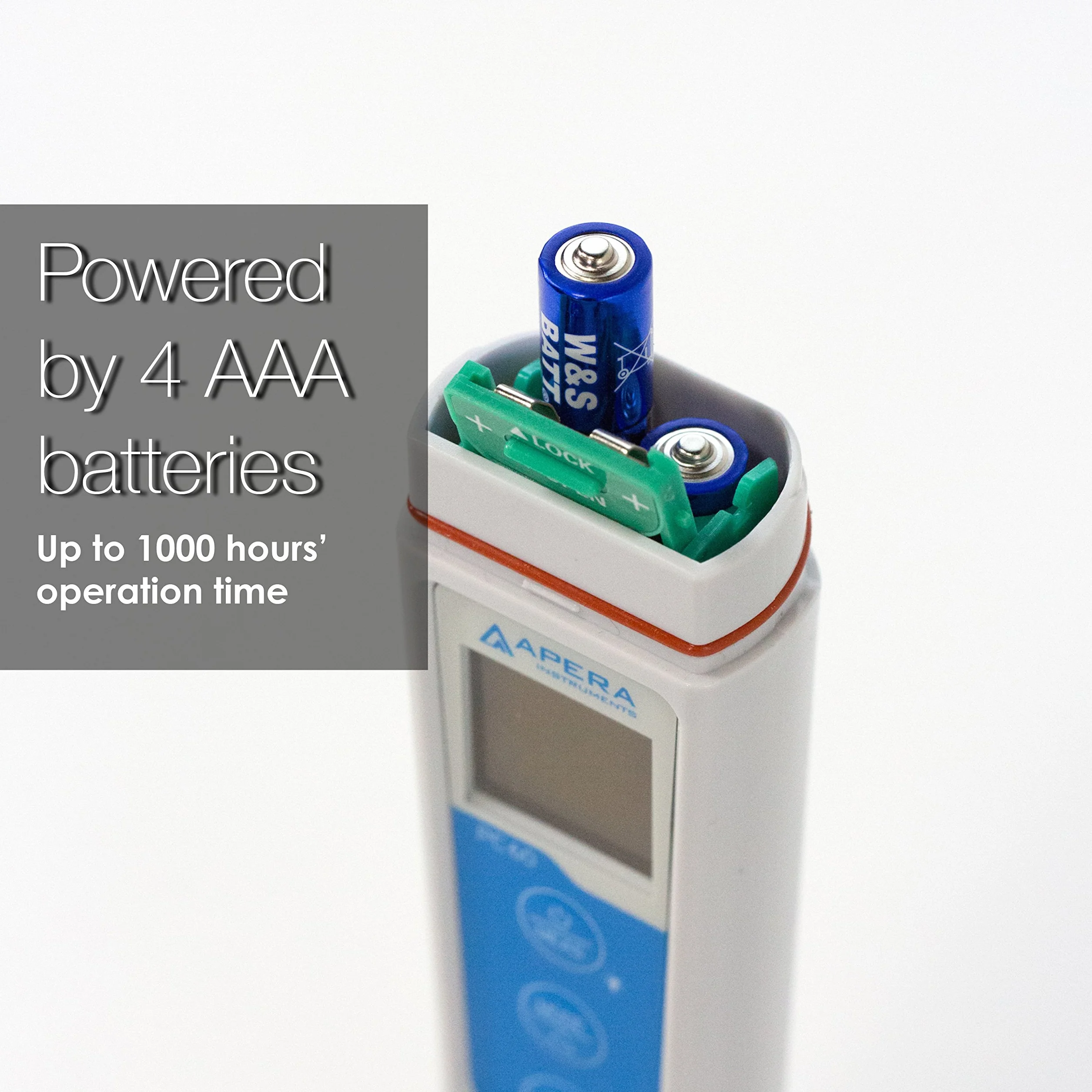 Apera Instruments EC60 tester przewodności kieszonkowy ±1% dokładności EC/TDS/salinity wymienny czujnik BPB ±0,5°C