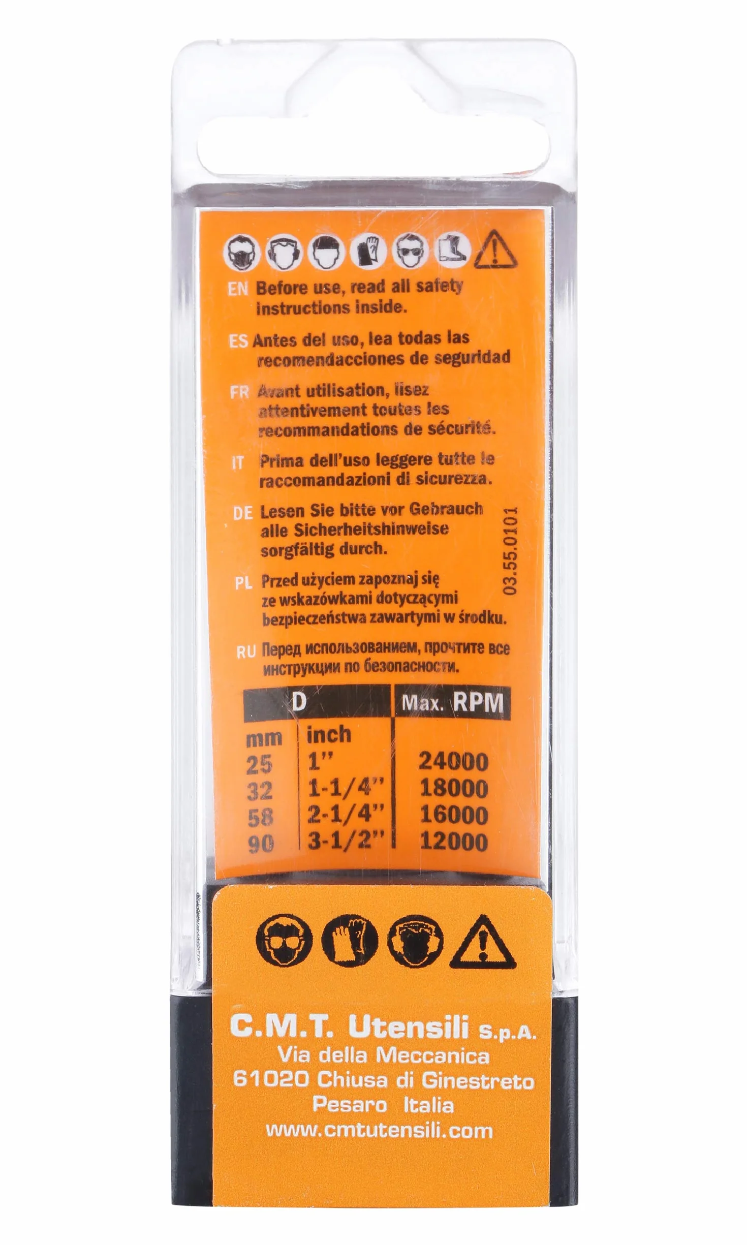 CMT Orange Tools 914.690.11 tools, Grigio/Arancio
