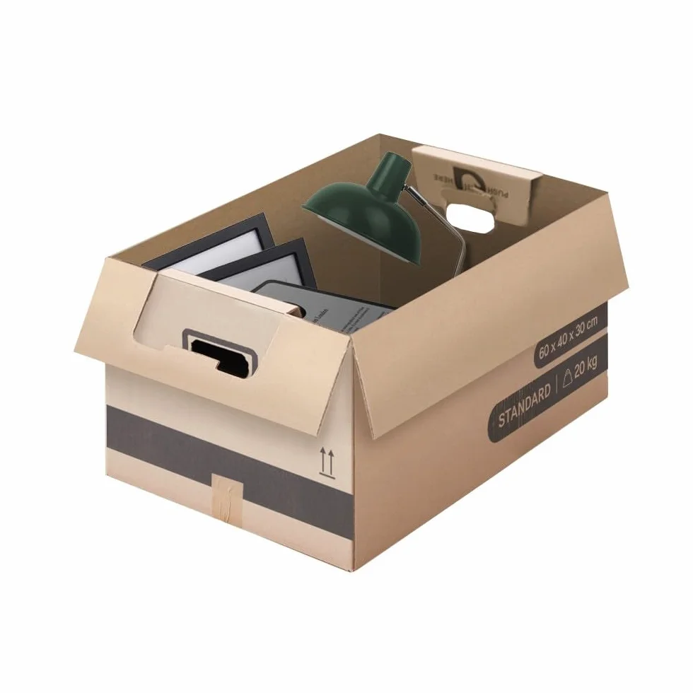 Cartons de déménagement 72L 60x40x30 cm - Lot de 20 - Made in France - Certifié FSC