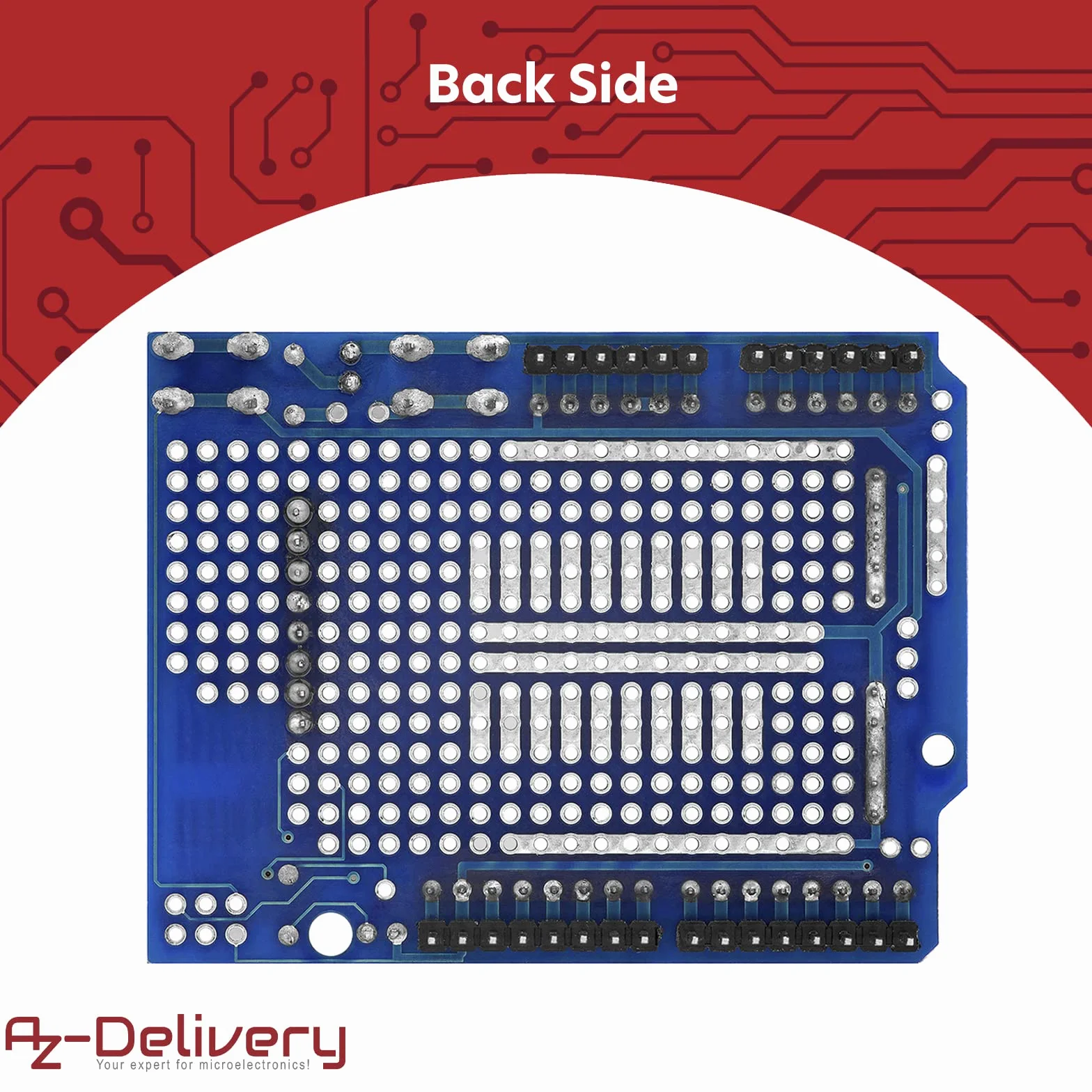 AZDelivery Prototypowanie Prototype Shield Mini Breadboard kompatybilny z Arduino w tym E-Book!