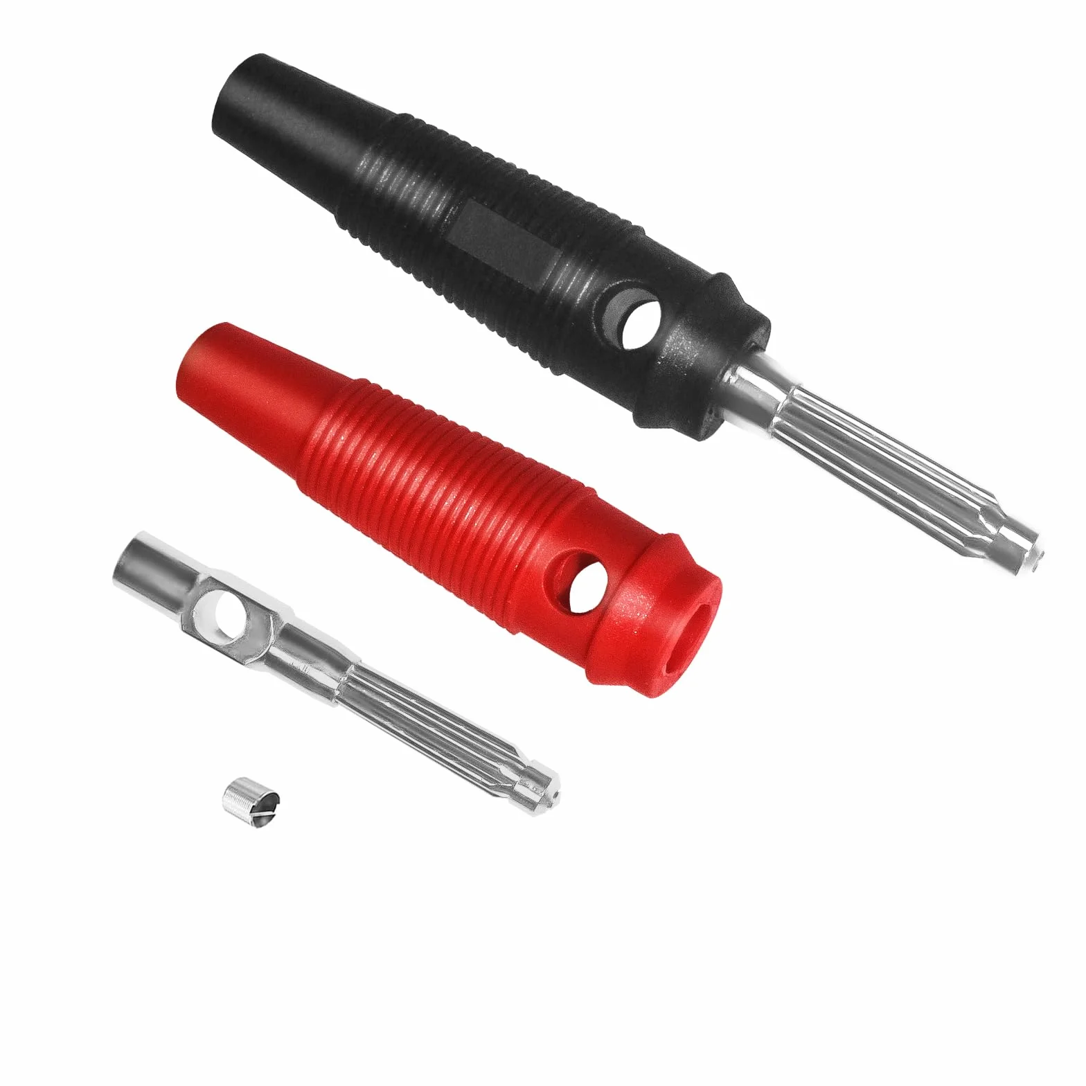 Wtyki bananowe 4 mm 32 A pozłacane lutowanie adapter wysoki prąd czerwony czarny