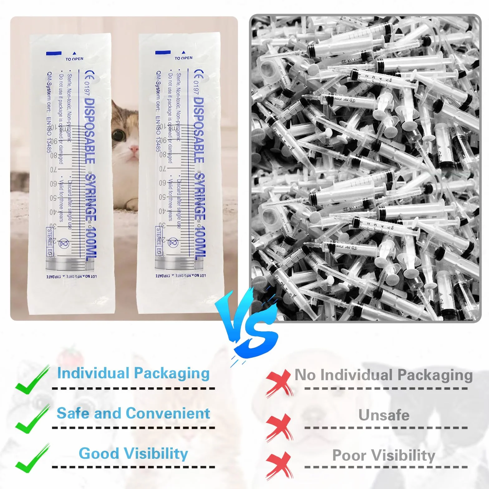 12 sztuk strzykawki 1 ml/5 ml/10 ml/20 ml/60 ml/100 ml, bez strzykawki z nakrętką, sterylne strzykawki, duża strzykawka z wężem zestaw strzykawek do gotowania w ogrodzie