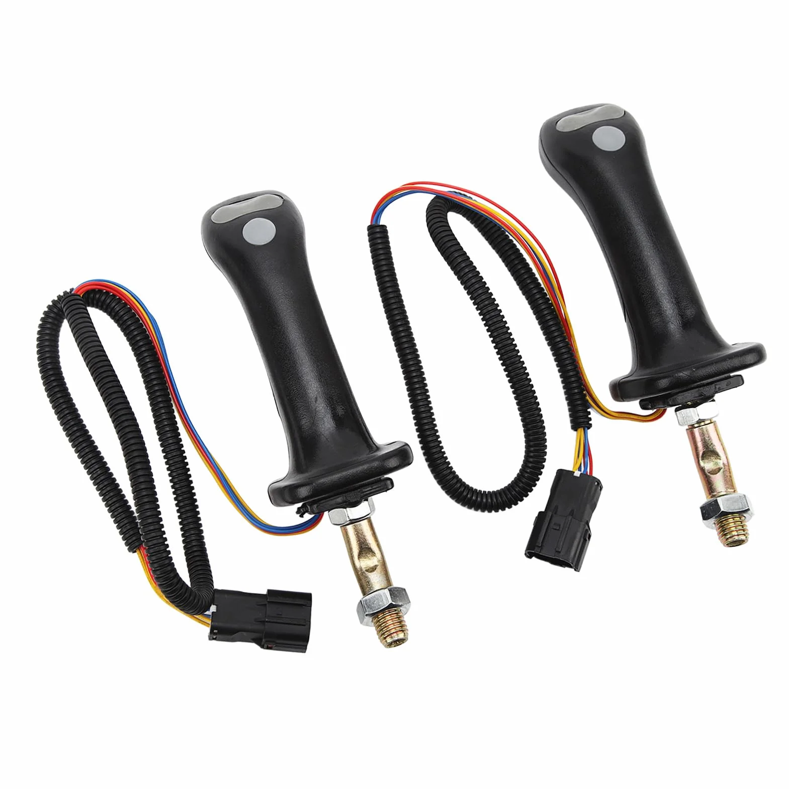 2 Sztuk Uchwyt Typu Joystick do Koparki Dźwignia Joysticka Dobra Lewa Prawa Ręka Wyczucie dla Doosan DH DX150 215 225 300 370-9C,klamka zewnętrzna