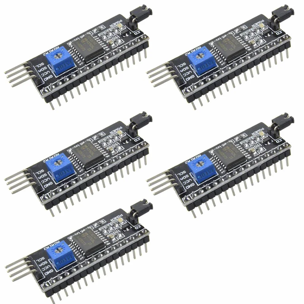 Hailege 5 szt. 5V 2004 1602 Wyświetlacz LCD IIC I2C Adapter IIC Serial Interface Adapter do części Arduino Robort