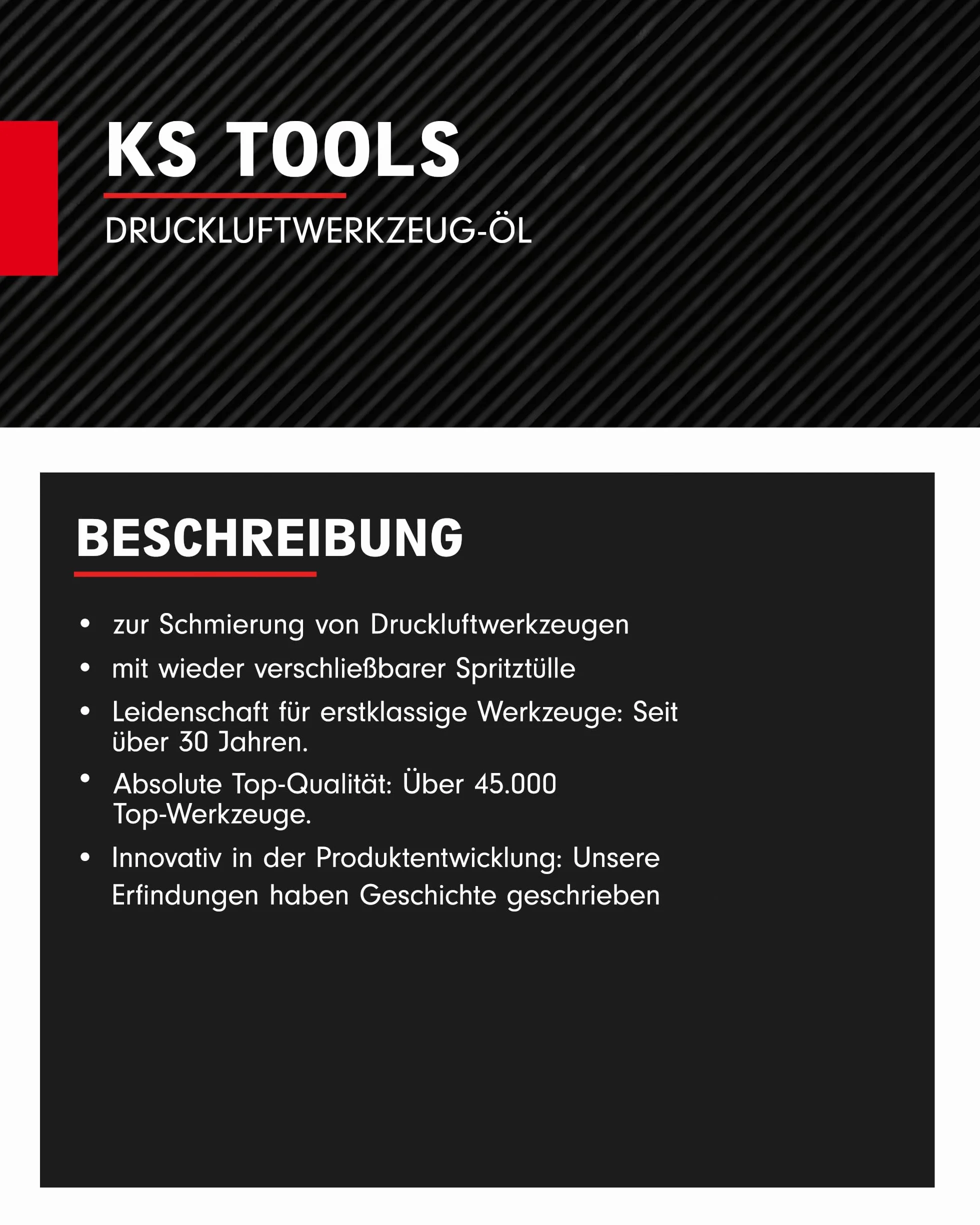 KS Tools 515.3362 Olej do narzędzi pneumatycznych 1000 ml