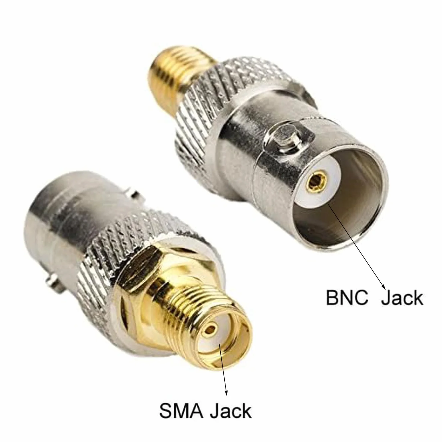 4 szt. Adapter BNC męski żeński na SMA męski konwerter do urządzenia LAN bezprzewodowy, kabel koncentryczny