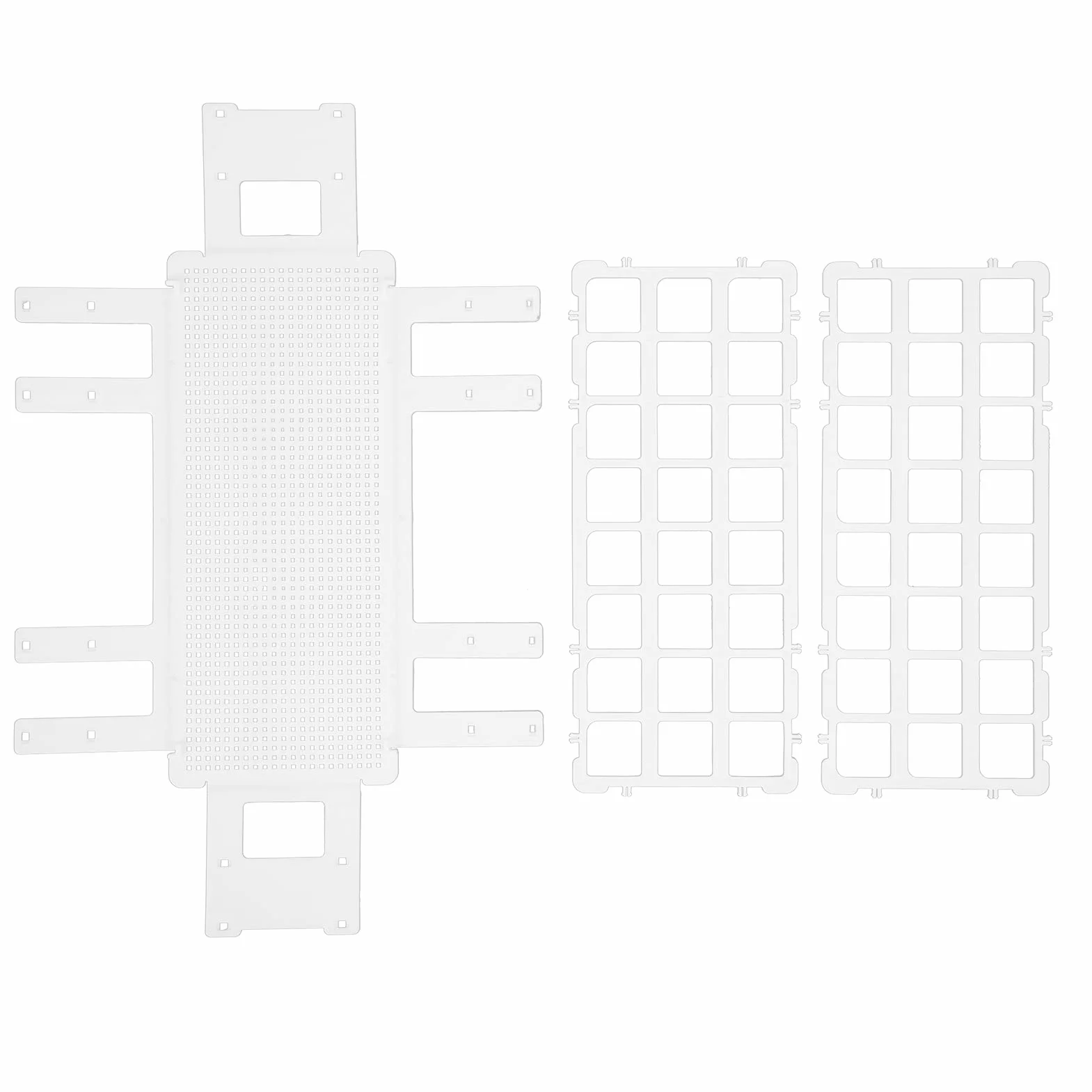 24-otworowy Stojak na Probówki 25x25mm Uchwyt na Probówki Laboratoryjne Plastikowy 3-warstwowy Stojak na Probówki, Odłączany