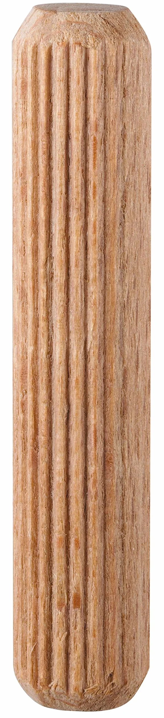kwb Kołki drewniane 8 x 40 mm (150 szt., drewno bukowe, rowkowane, fazowane, kołki ryflowane z drewna bukowego