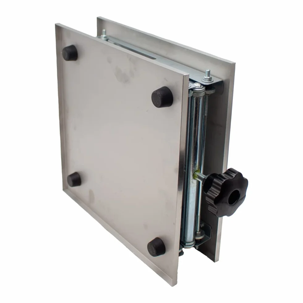 Toplionace 30x30cm Ręczny Stół Podnośny ze Stali Nierdzewnej 304, Laboratorium Stołu Przesuwnego Osi z 9-46 Cm śrubowa Platforma Podnosząca, Maksymalne Obciążenie 25 Kg