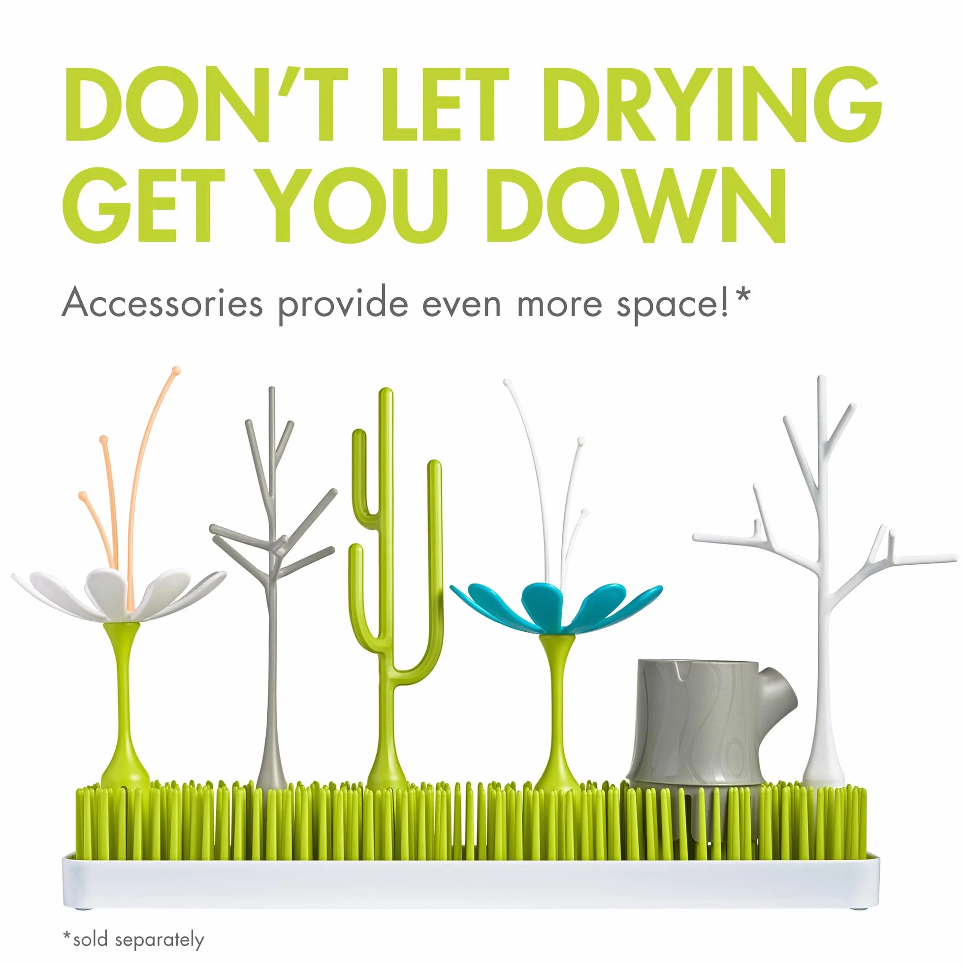 Boon Stojak do suszenia na blacie, zielony