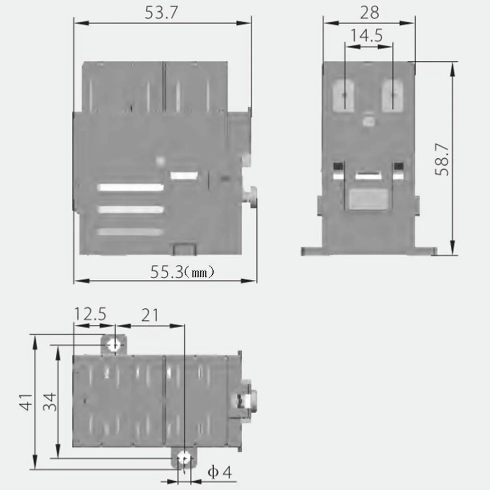 KEDU JD3 8-pinowy przekaźnik elektromagnetyczny KJD11 4NO 400V 16A 50Hz