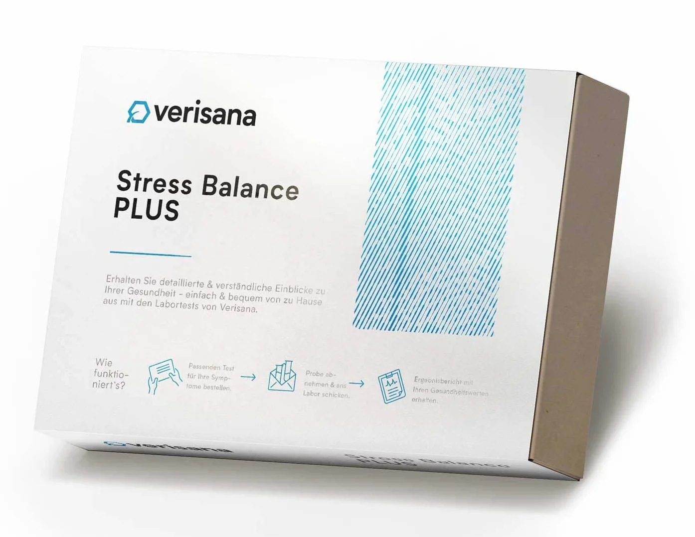Test na szprych hormonalnych na kortyzolu i DHEA | Test laboratoryjny w przypadku beznapędowego, wyczerpania, stresu i burnout | Profil dzienny Cortisol (5x) i DHEA (2x) | Stress Balance Plus | Verisana