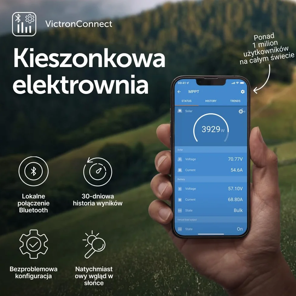 Victron Energy SmartSolar MPPT 100V 50A 12/24V Kontroler Ładowania Słonecznego Bluetooth