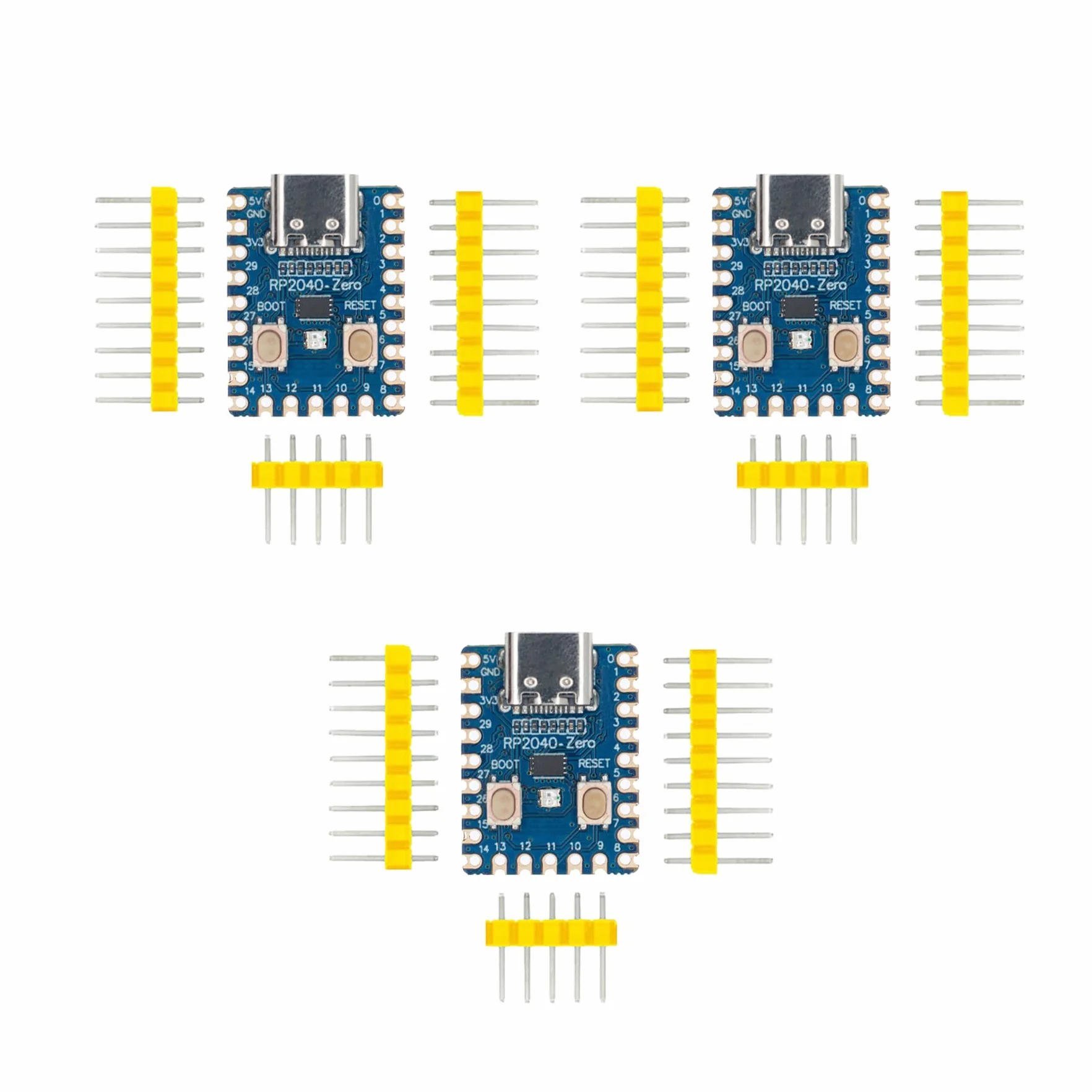 Hailege RP2040-Zero PICO płyta rozwojowa RP2040 mikrokontroler dwurdzeniowy procesor 264 KB Cortex M0+ 2 MB Flash Pin (z nielutowanymi pinami)