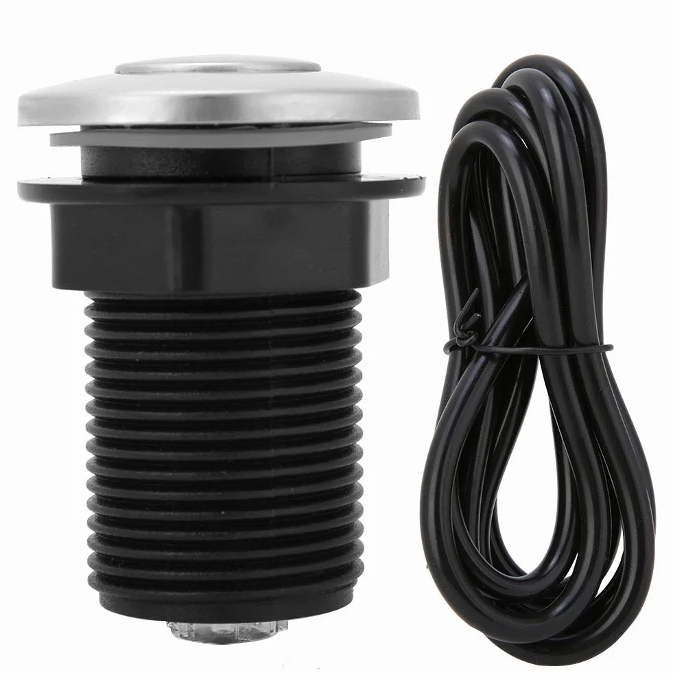 Przełącznik Powietrza Złom śmieci 32mm Przełącznik Powietrza do Disp Zestaw Węży Pneumatycznych Utylizacja wł./wył. Automatyczny Przycisk Samoblokujący