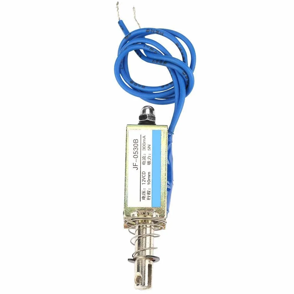 Elektromagnes, automatyzacja sterowanie 6/12/24 V DC 300 mA DC elektromagnes wyciągany 5 N obszar 10 mm (DC 12 V)