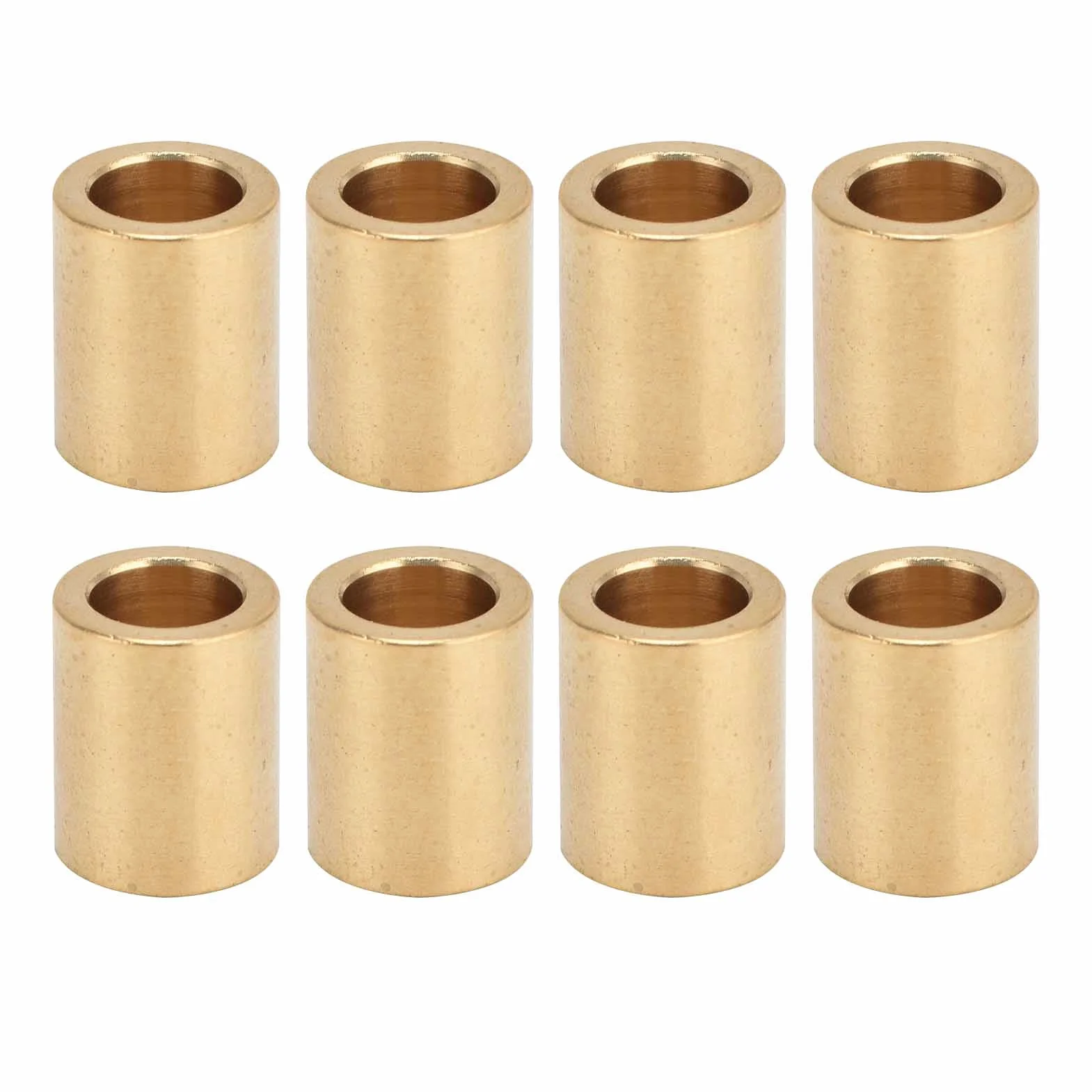 8 Sztuk Samosmarująca Tuleja Mosiężna 8mm Otwór 12mm średnica Zewnętrzna 15mm Długa Tuleja łożyskowa;