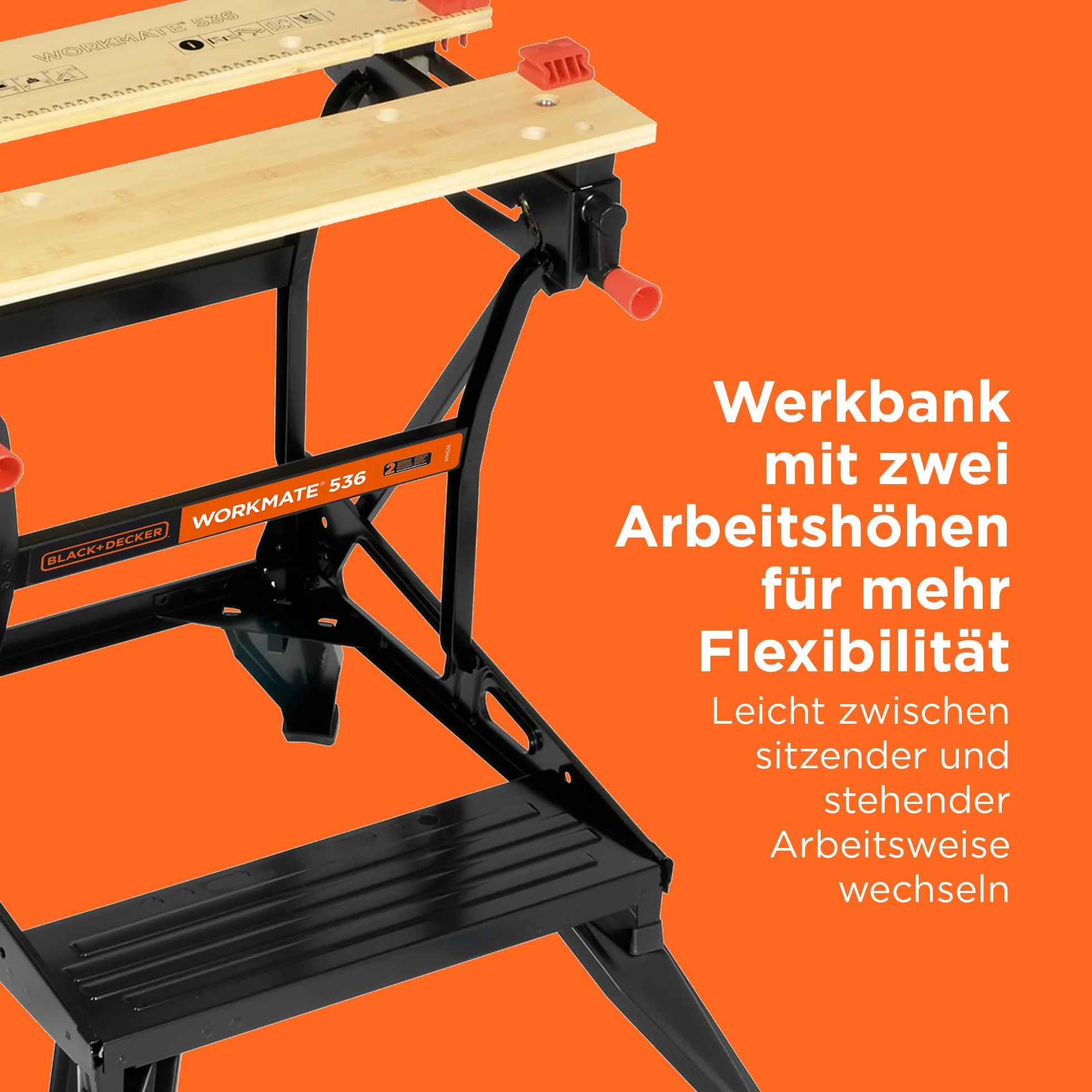 BLACK+DECKER Stół warsztatowy WM536 160 kg 25x61 cm