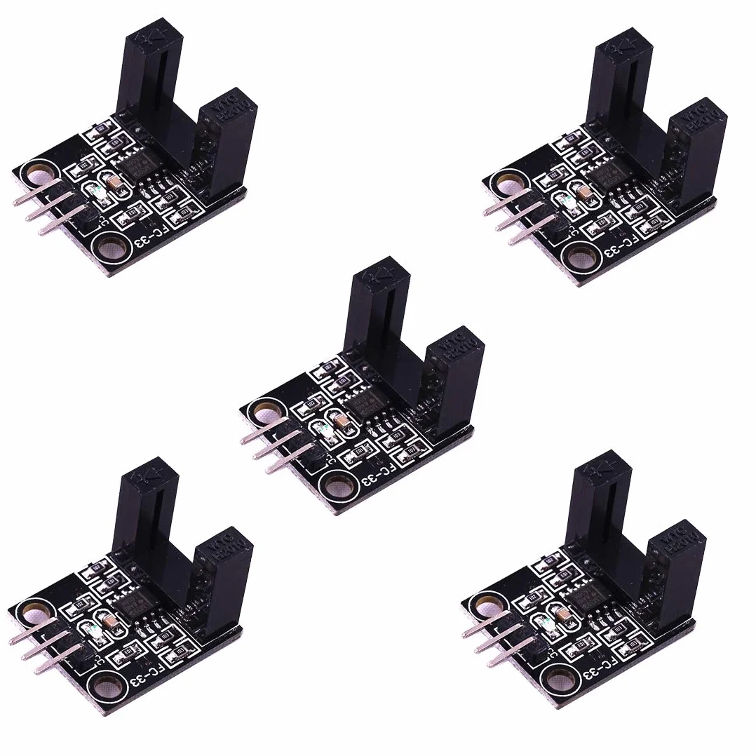 Hailege 5 szt. LM393 Korekcja fotoelektryczna Czujnik przeciwny typ podczerwieni Czujnik DC 5V