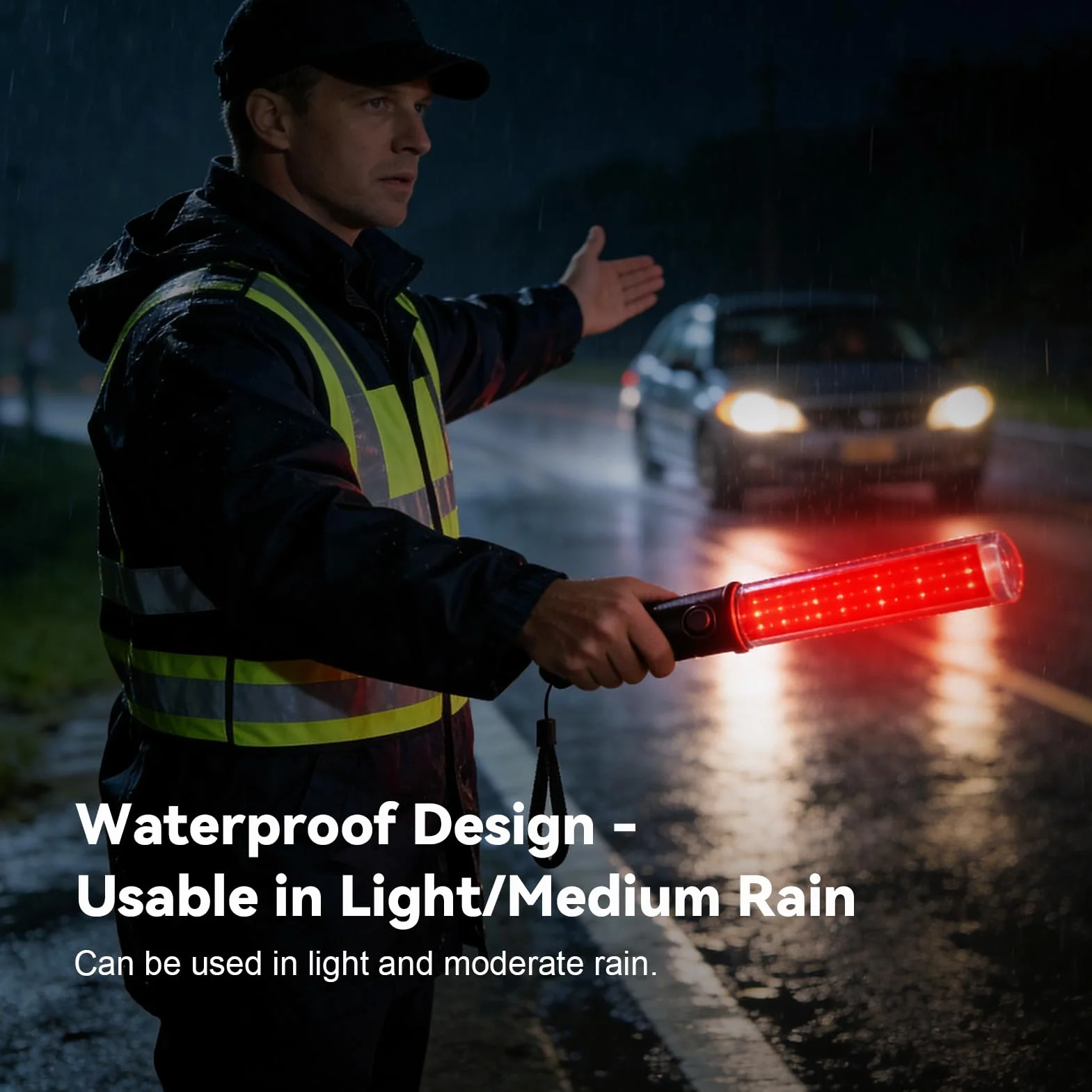26cm Signal Safety Traffic Baton LED Light Traffic Control Wand z 3 trybami migotania Produkty transportowe na wypadek awarii