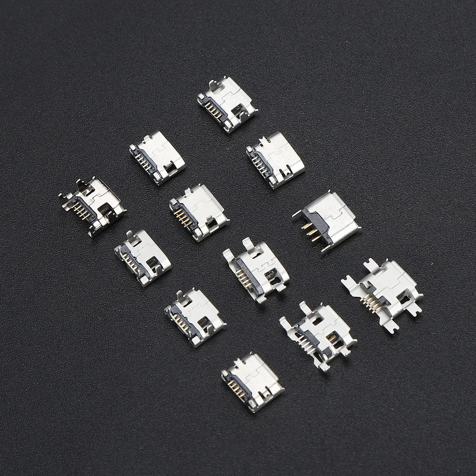 Shanrya Port Micro USB 60 szt. Złącze Mini USB SMD