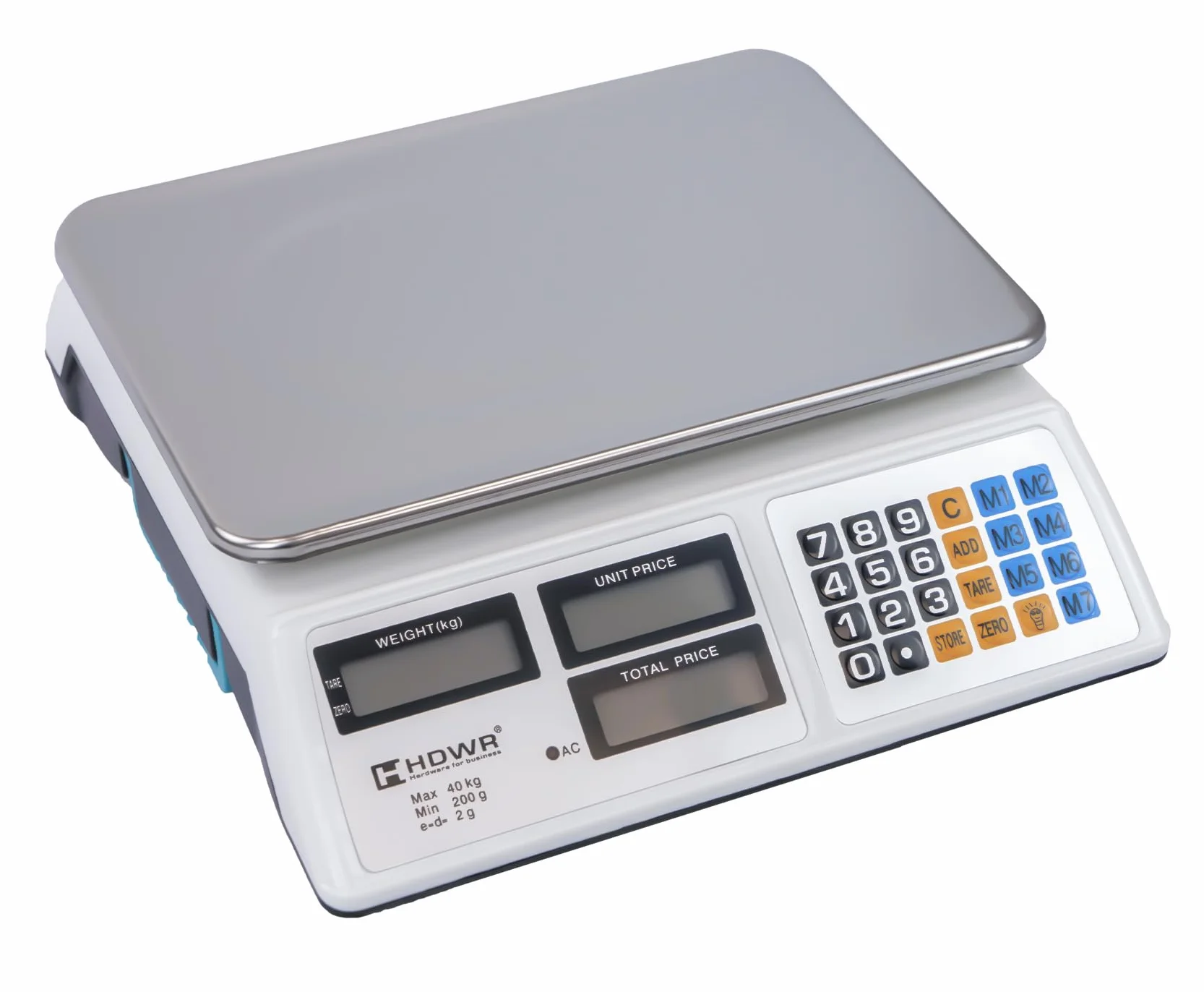 Waga sklepowa HDWR wagPRO-S40 40 kg 3 wyświetlacze 32x23 cm 2 g