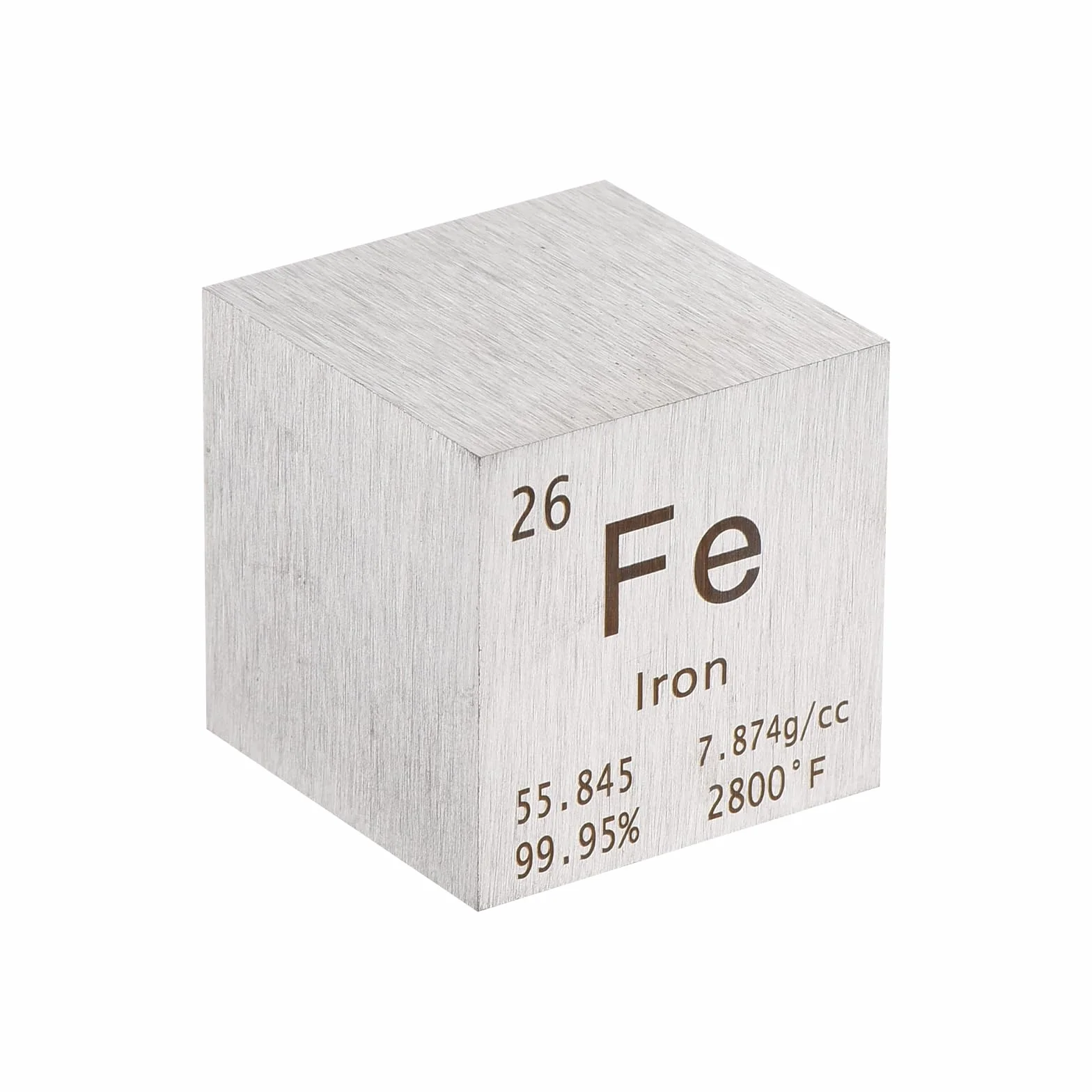 PATIKIL Żelazna kostka, metalowy element, blok magnezu 25,4 mm do laboratorium