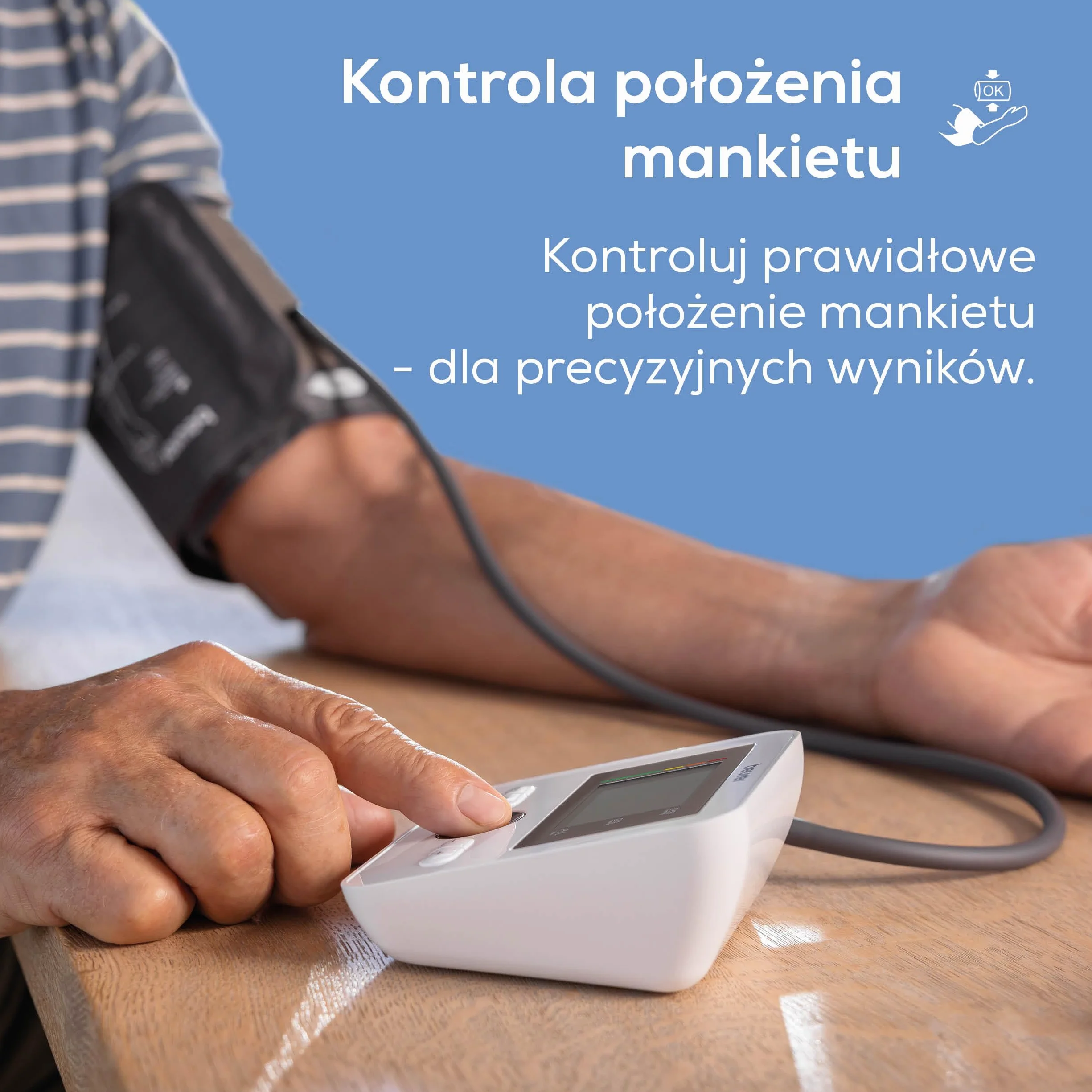 Beurer BM 27 ciśnieniomierz naramienny mankiet 22-42 cm wykrywanie arytmii Apple Health