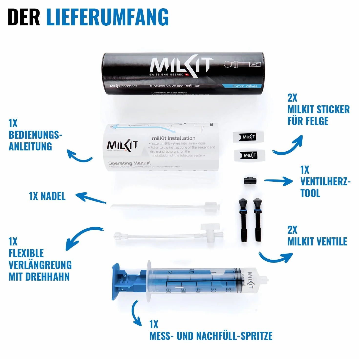 milKit Unisex MKS0175 części rowerowe, standardowe, 75 mm
