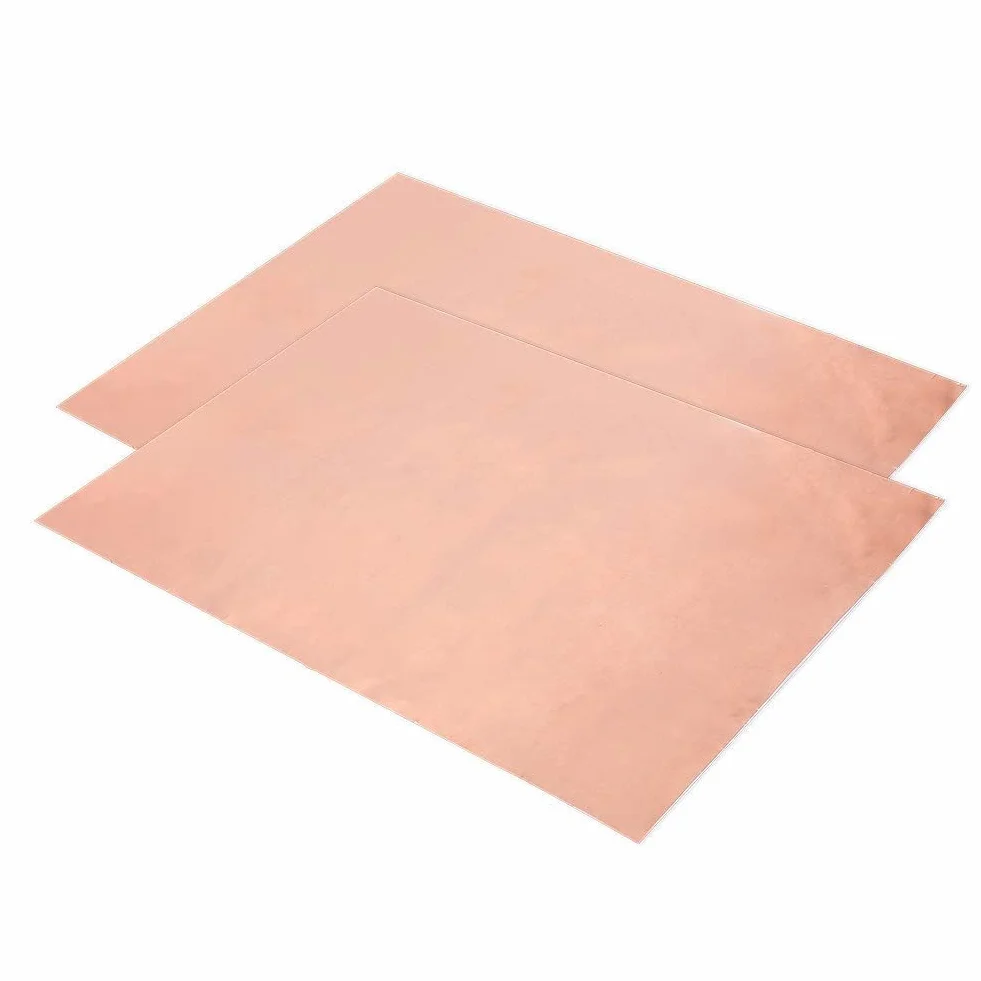 Alomejor Folia miedziana 30 cm x 20 cm jednostronna taśma foliowa EMI ekranowanie Single Conductive Adhesive do gitary EMI ekranowanie Slug Crafts