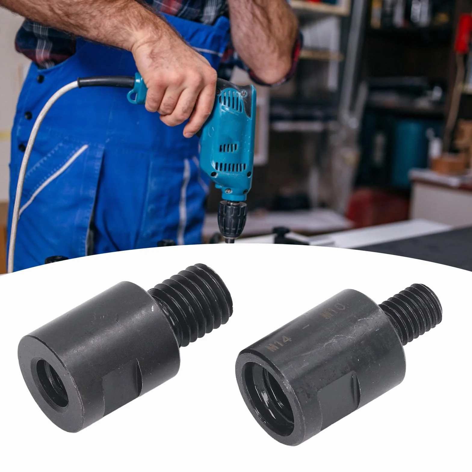 Adapter Konwertera Gwintu M10 do M14, Pręt Przedłużający do Wiertła Rdzeniowego i Szlifierki Kątowej