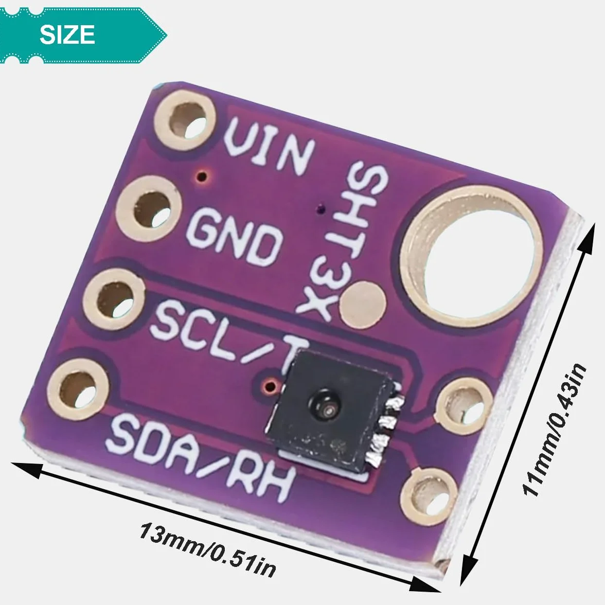 Moduł czujnika temperatury i wilgotności SHT31 SHT31-D Interfejs IIC I2C Wyjście cyfrowe 3,3 V 5 V z przewodami męskimi i żeńskimi do Arduino