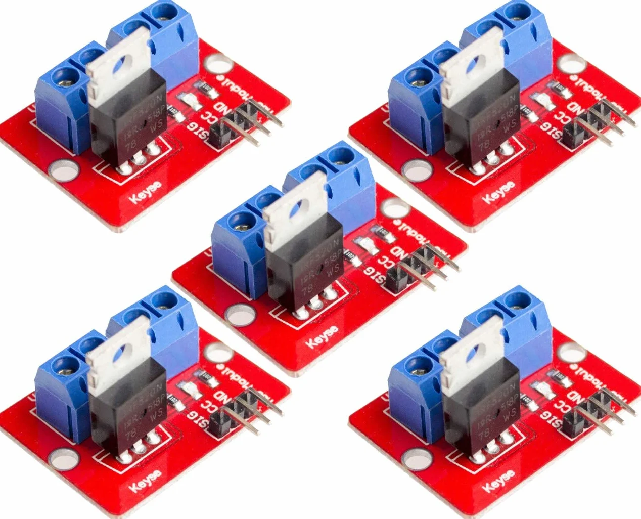 IRF520 MOSFET Driver Module 5pcs Top MOSFET Button