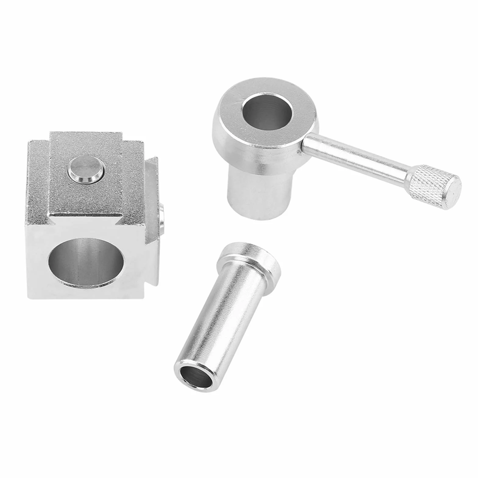 Szybkowymienny Uchwyt Narzędziowy do Mini Tokarki, Aluminium, Czarny i Srebrny, Zestaw z 4 Uchwytami i Akcesoriami, 700g