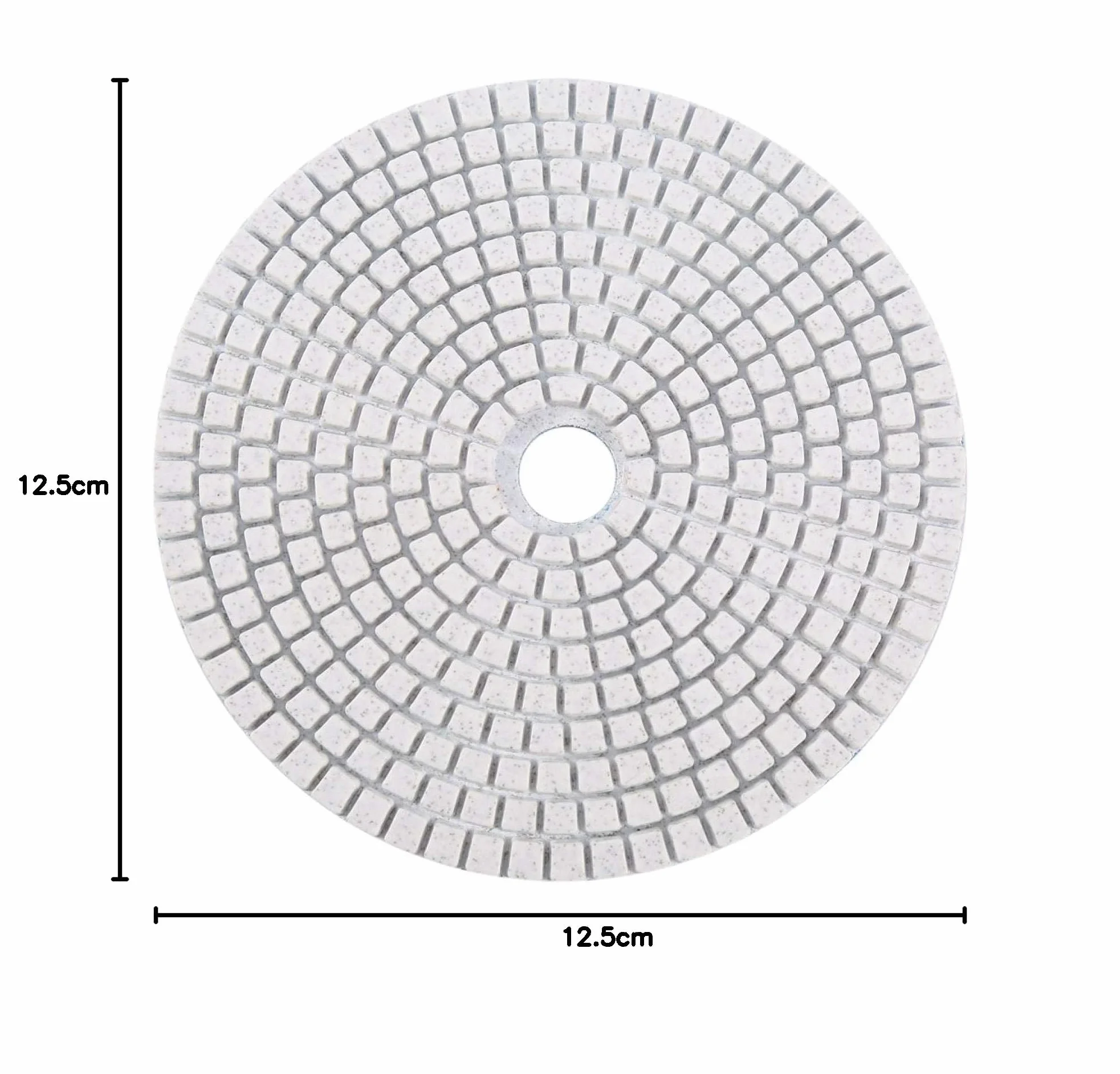 125 mm diamentowe podkładki polerskie 125 mm, tarcza szlifierska na mokro diamentowa tarcza polerska zestaw 7 sztuk (opcjonalnie) do polerowania marmuru z granitu (50)