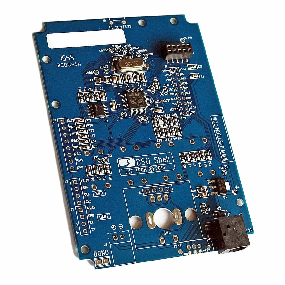 JYETech DSO150 DSO Shell zestaw do budowy oscyloskopu z obudową i sondą NooElec 2,4" TFT LCD