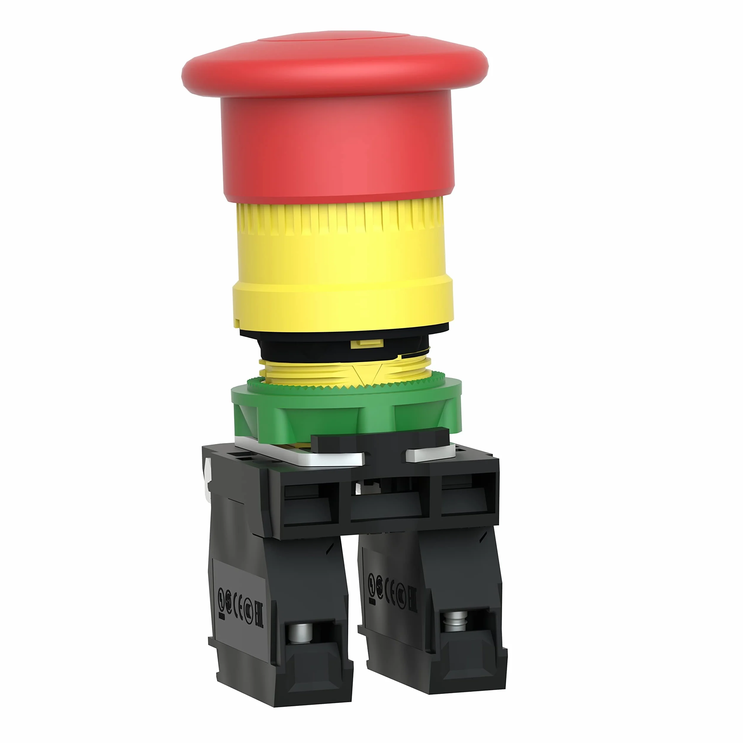 Schneider Electric Harmony XB5 Przycisk Stop Awaryjny Czerwony Plastikowy