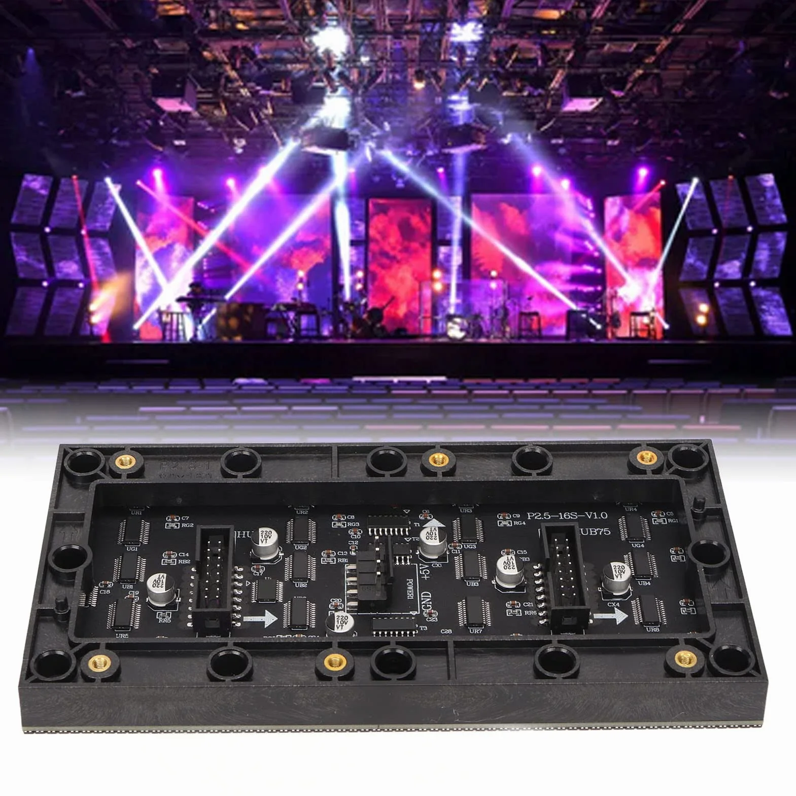 Panel Matrycowy LED RGB, rozdzielczość 64x32, Rozstaw 2,5 Mm, Cyfrowy moduł LED 6,3x3,1 Cala dla RasPi, dla Pico, dla itp.